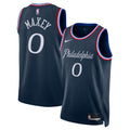Philadelphia 76ers 2025/26 City Edition Swingman Basketball Jersey - Navy - Tyrese Maxey - Unisex product image 1, provided