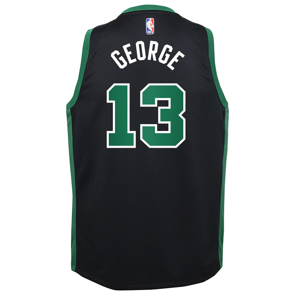 Paul George Boston Celtics Statement Edition Swingman Jersey - Black - Youth product image 4, provided for visual reference