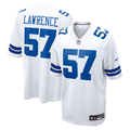 Dallas Cowboys Malachi Lawrence White Game Jersey product image 1, provided for visual reference and product detail review