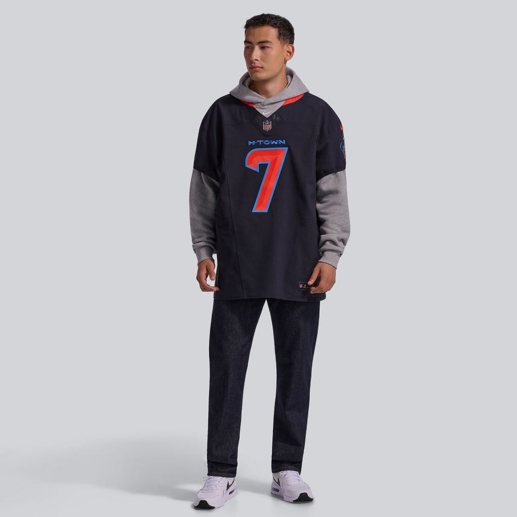 Houston Texans C.J. Stroud Navy Alternate 2 Vapor F.U.S.E. Elite Jersey product image 4, provided for visual reference and