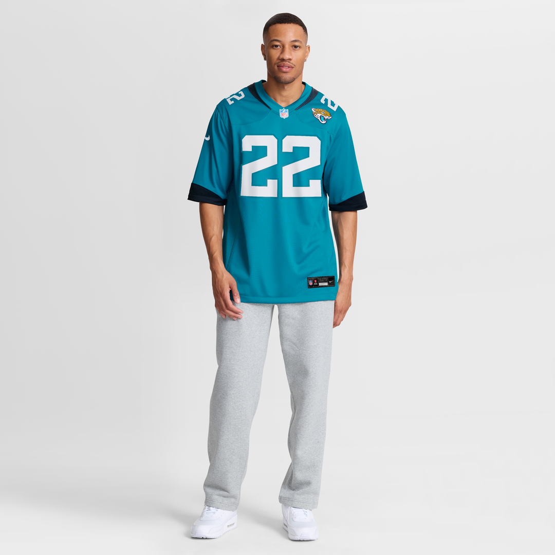 Jacksonville Jaguars Jarrian Jones Teal Team Game Jersey product image 7, provided for visual reference and product detail