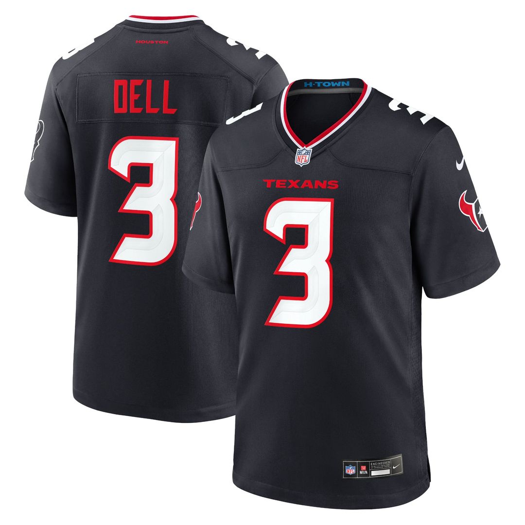 Houston Texans Tank Dell White Game Jersey product image 7, provided for visual reference and product detail review