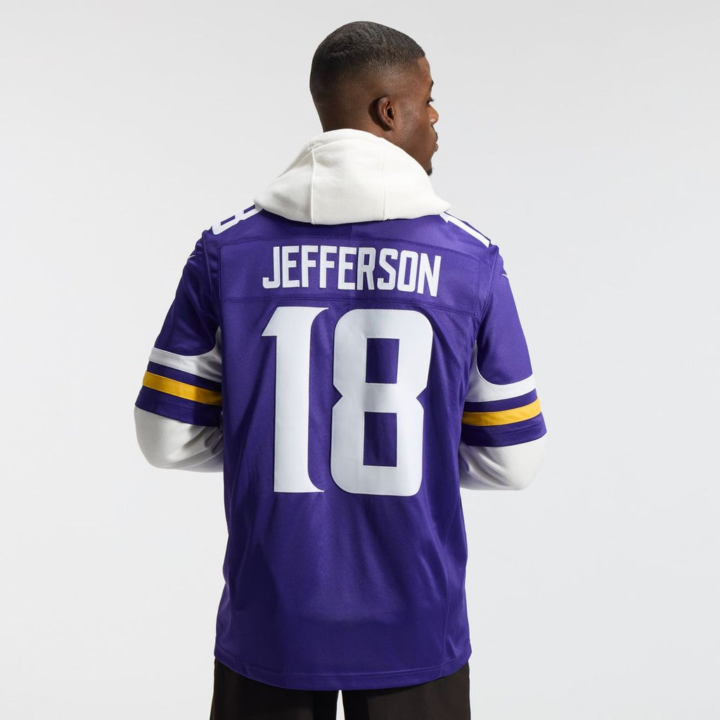 Minnesota Vikings Justin Jefferson White Alternate Vapor F.U.S.E. Stitched Limited Jersey product image 9, provided for