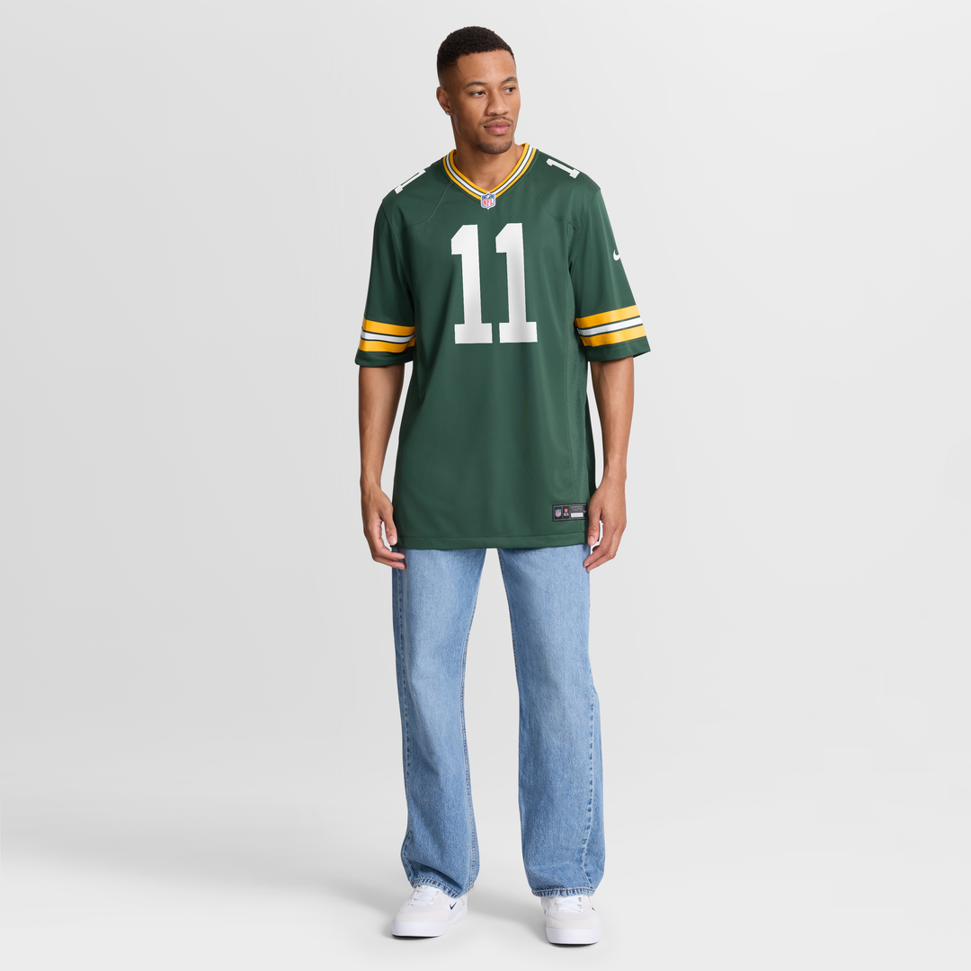 Green Bay Packers Jayden Reed Green Game Jersey product image 7, provided for visual reference and product detail review