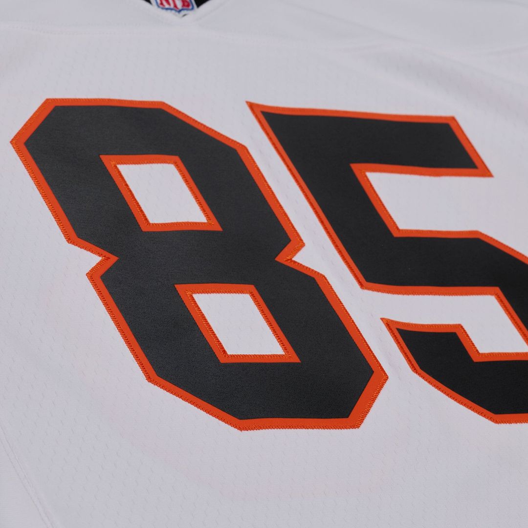 Cincinnati Bengals Chad Johnson White 2001 Legacy Replica Player Jersey product image 4, provided for visual reference and