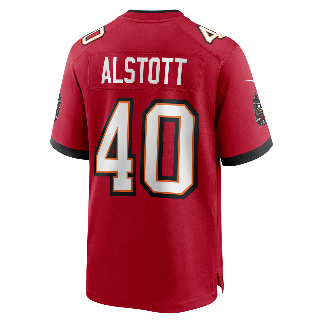 Tampa Bay Buccaneers Mike Alstott Red Retired Player Game Jersey product image 3, provided for visual reference and product