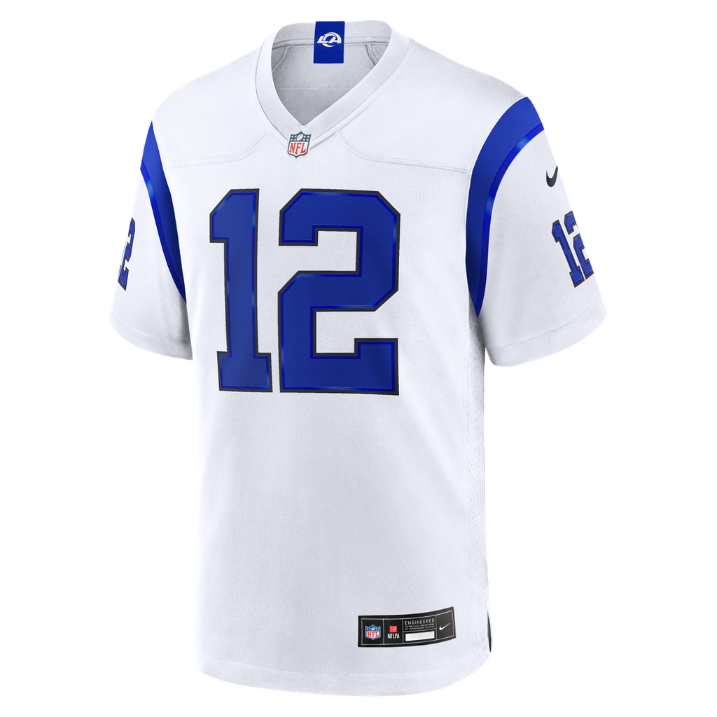 Los Angeles Rams Puka Nacua Fearsome White Game Jersey product image 2, provided for visual reference and product detail
