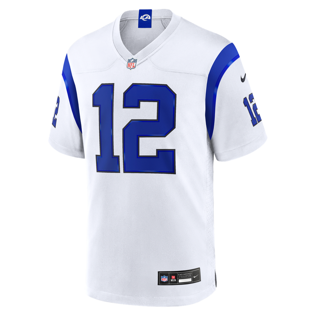 Los Angeles Rams Puka Nacua Fearsome White Game Jersey product image 2, provided for visual reference and product detail