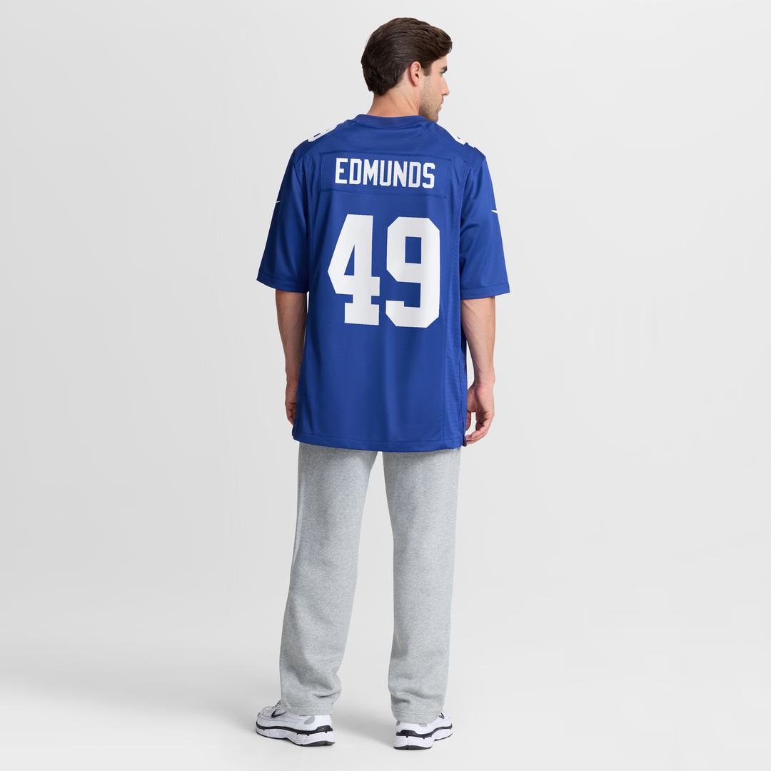 New York Giants Tremaine Edmunds Royal Team Game Jersey product image 5, provided for visual reference and product detail