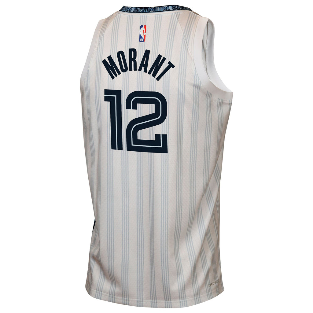 Ja Morant Memphis Grizzlies 2025/26 City Edition Swingman Jersey - Gray - Youth product image 4, provided for visual