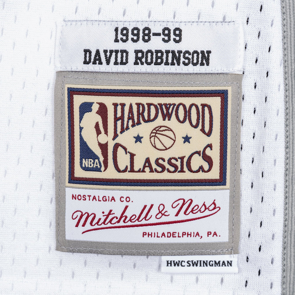 David Robinson San Antonio Spurs 1998 Authentic Swingman Jersey - White product image 5, provided for visual reference and