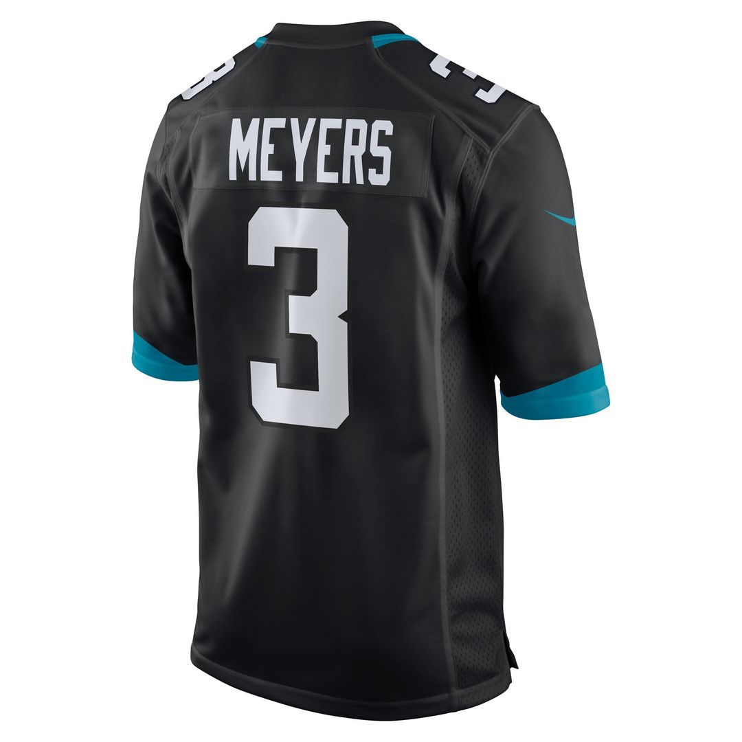 Jacksonville Jaguars Jakobi Meyers Teal Team Game Jersey product image 13, provided for visual reference and product detail