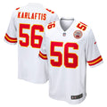Kansas City Chiefs George Karlaftis White Away Game Player Jersey product image 1, provided for visual reference and product