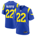 Los Angeles Rams Trent McDuffie Royal Team Game Player Jersey product image 1, provided for visual reference and product