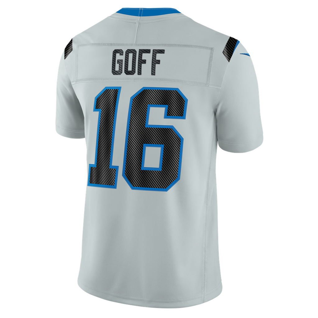Detroit Lions Jared Goff Silver 2026 Rivalries Collection Stitched Limited Jersey product image 3, provided for visual