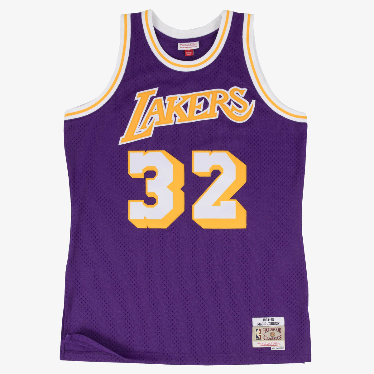 Magic Johnson Los Angeles Lakers 1984-85 Swingman Road Jersey product image 2, provided for visual reference and product