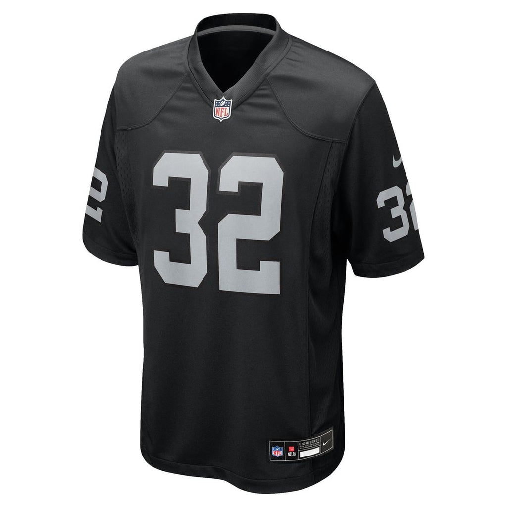 Las Vegas Raiders Marcus Allen Black Game Retired Player Jersey product image 2, provided for visual reference and product