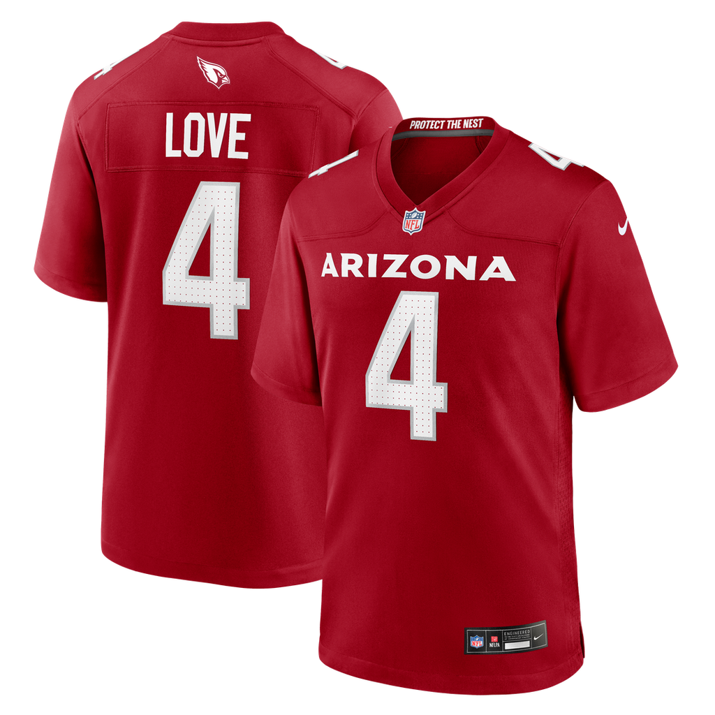 Arizona Cardinals Jeremiyah Love Cardinal Team Game Jersey product image 1, provided for visual reference and product detail