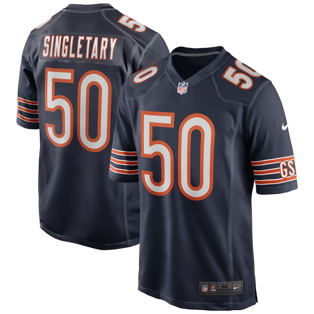 Chicago Bears Mike Singletary Navy Game Retired Player Jersey product image 1, provided for visual reference and product