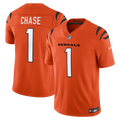 Cincinnati Bengals Ja'Marr Chase Orange Alternate Vapor F.U.S.E. Stitched Limited Jersey product image 1, provided for