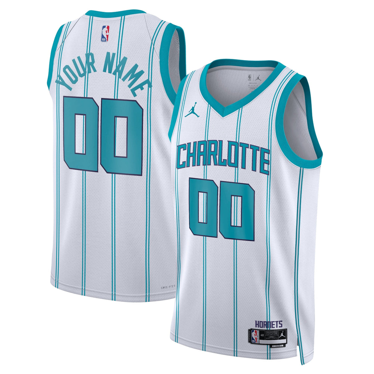 Charlotte Hornets Association Edition Swingman Basketball Jersey - Custom - Unisex product image 1, provided for visual