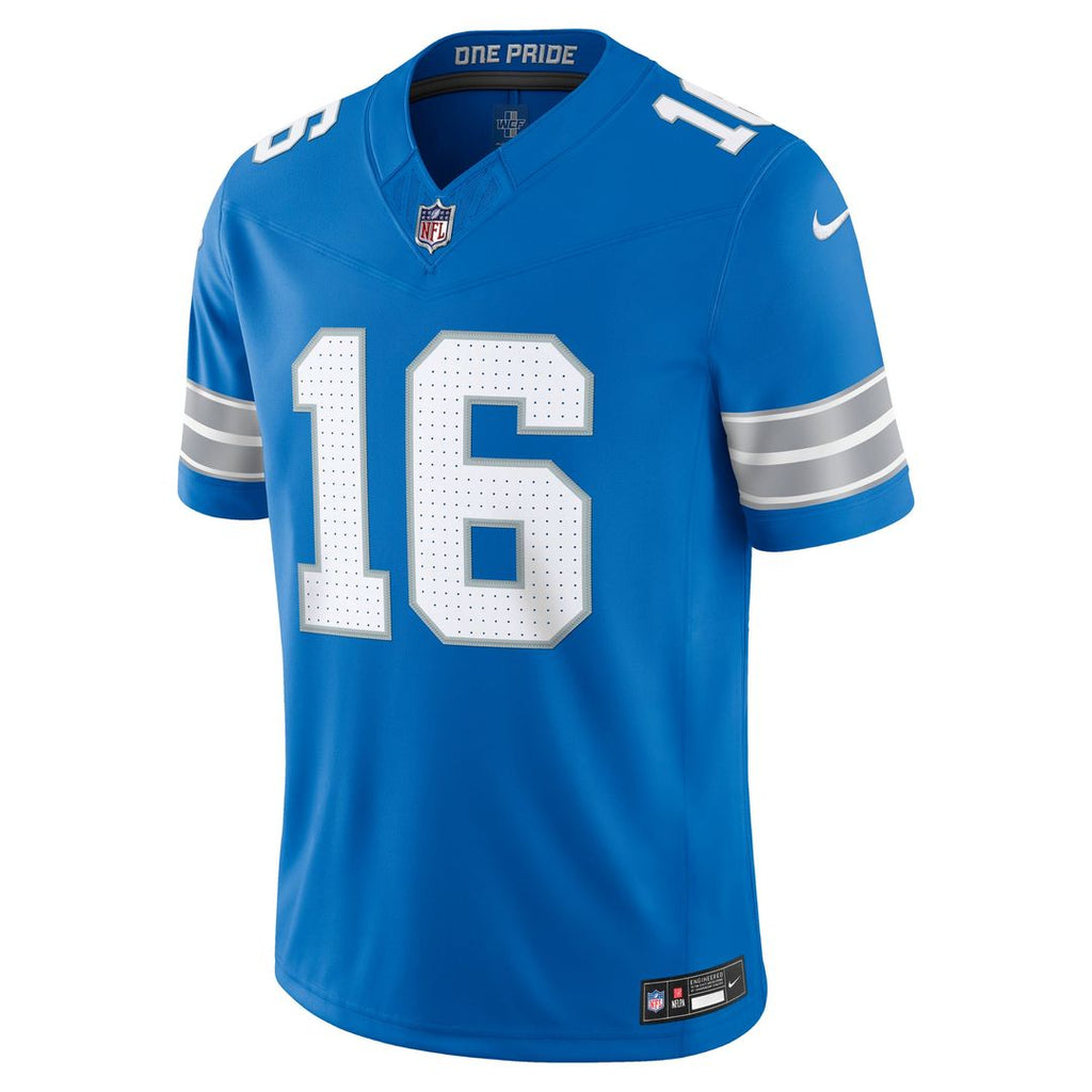 Detroit Lions Jared Goff Black Alternate Vapor F.U.S.E. Stitched Limited Jersey product image 8, provided for visual