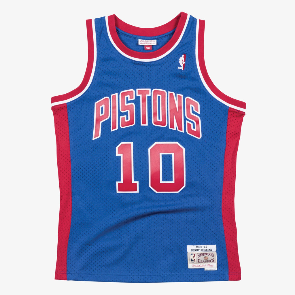 Dennis Rodman Detroit Pistons 1988-89 Swingman Road Jersey product image 2, provided for visual reference and product detail