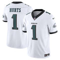 Philadelphia Eagles Jalen Hurts White Vapor F.U.S.E. Limited Jersey product image 1, provided for visual reference and
