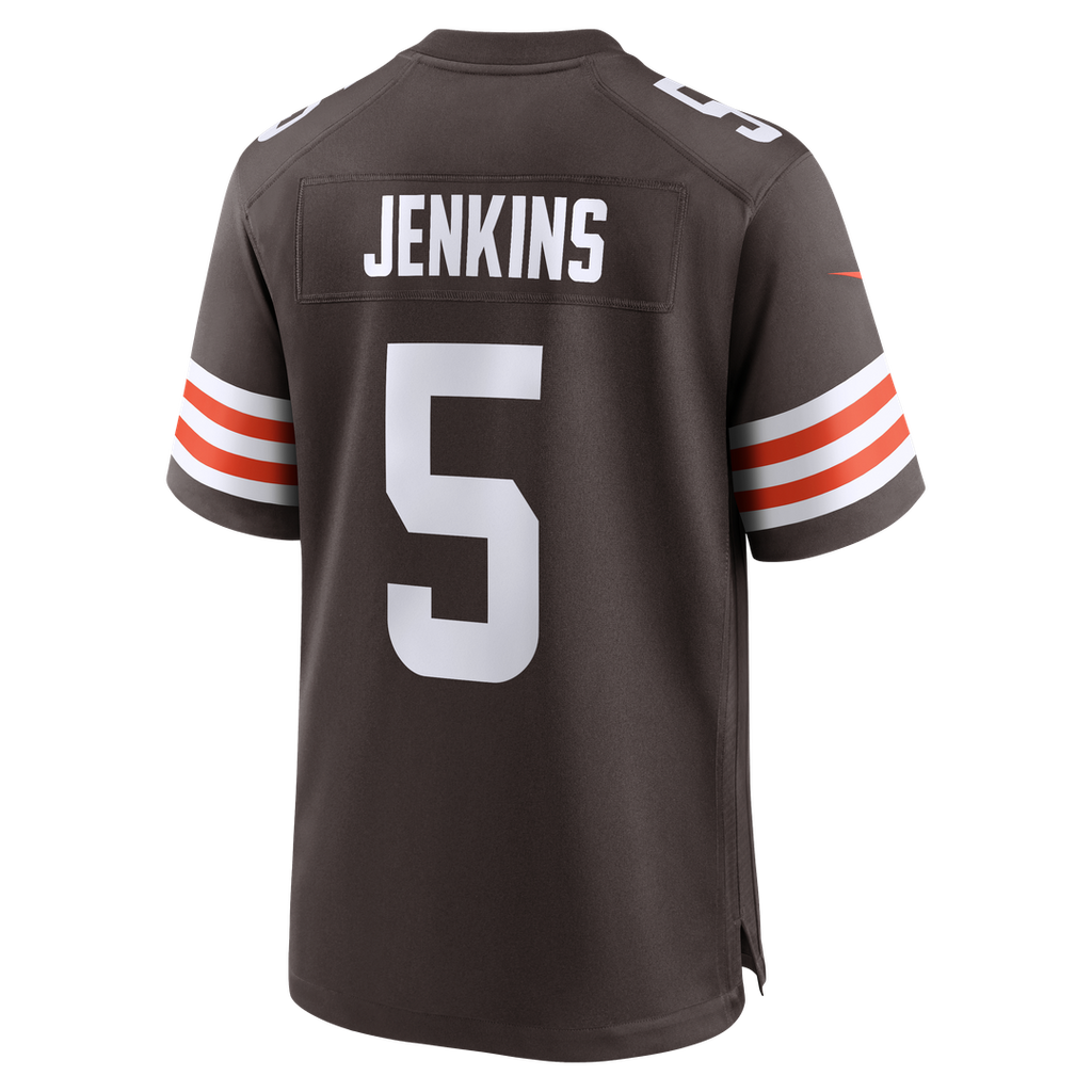 Cleveland Browns Rayshawn Jenkins Brown Team Game Jersey product image 3, provided for visual reference and product detail