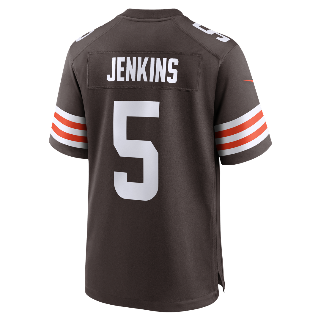 Cleveland Browns Rayshawn Jenkins Brown Team Game Jersey product image 3, provided for visual reference and product detail