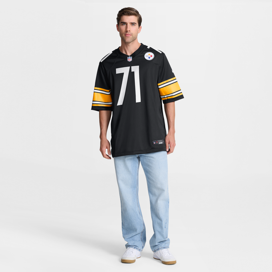 Pittsburgh Steelers Max Iheanachor Black Team Game Jersey product image 4, provided for visual reference and product detail