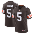 Cleveland Browns Rayshawn Jenkins Brown Team Game Jersey product image 1, provided for visual reference and product detail