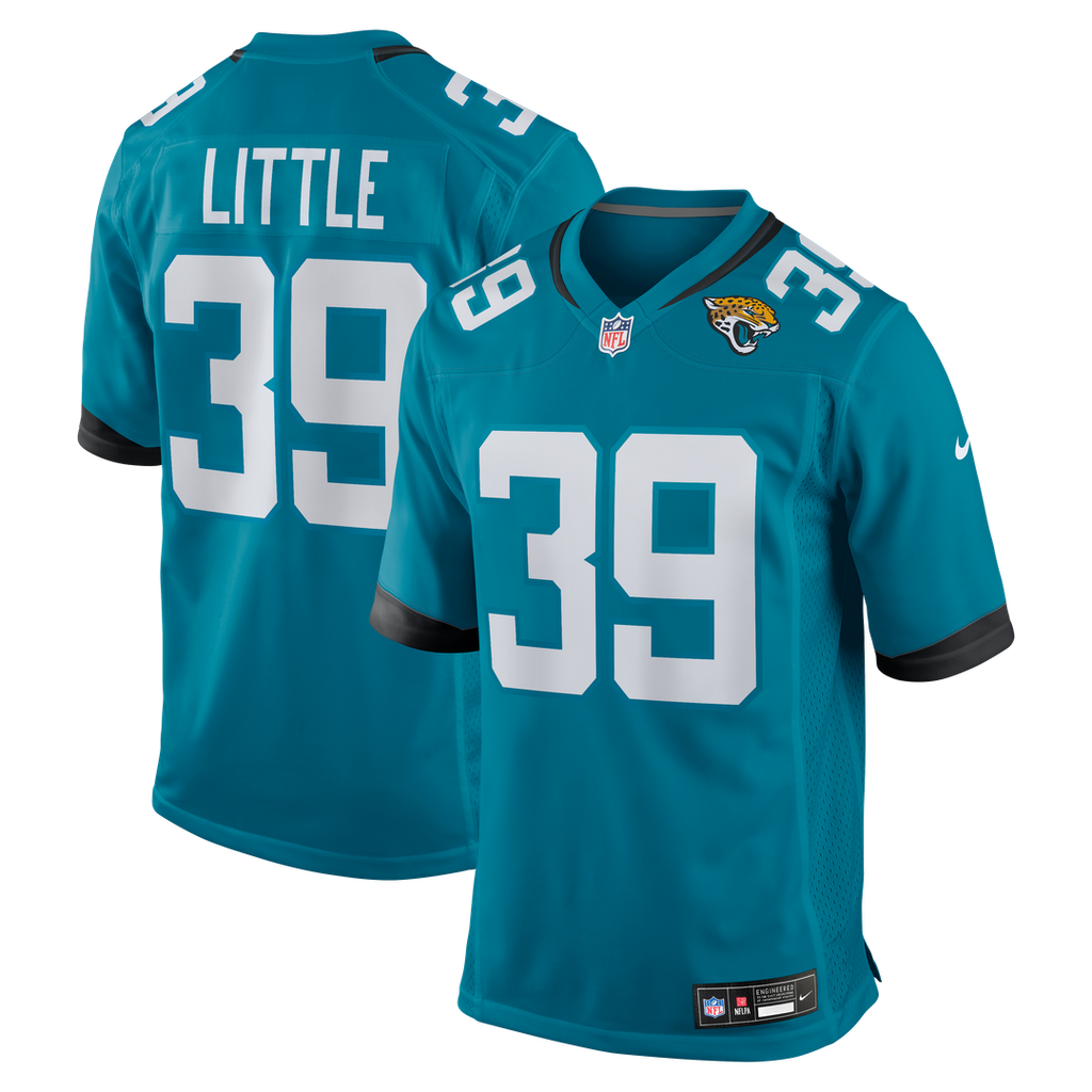 Jacksonville Jaguars Cam Little Teal Team Game Jersey product image 1, provided for visual reference and product detail