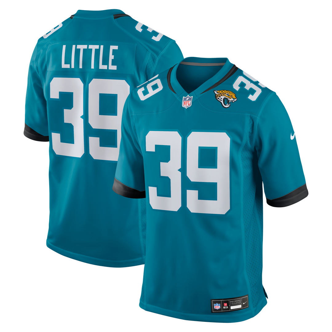 Jacksonville Jaguars Cam Little Teal Team Game Jersey product image 1, provided for visual reference and product detail