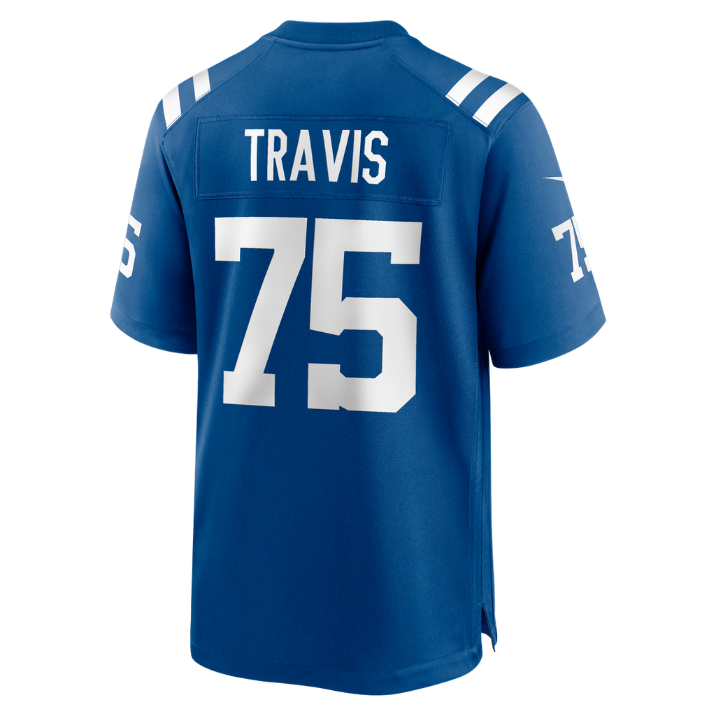 Indianapolis Colts Jalen Travis Royal Team Game Jersey product image 3, provided for visual reference and product detail
