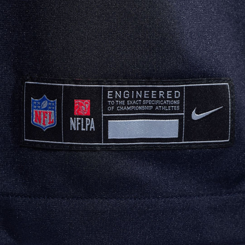 Houston Texans Davis Mills Navy Team Game Jersey product image 6, provided for visual reference and product detail review