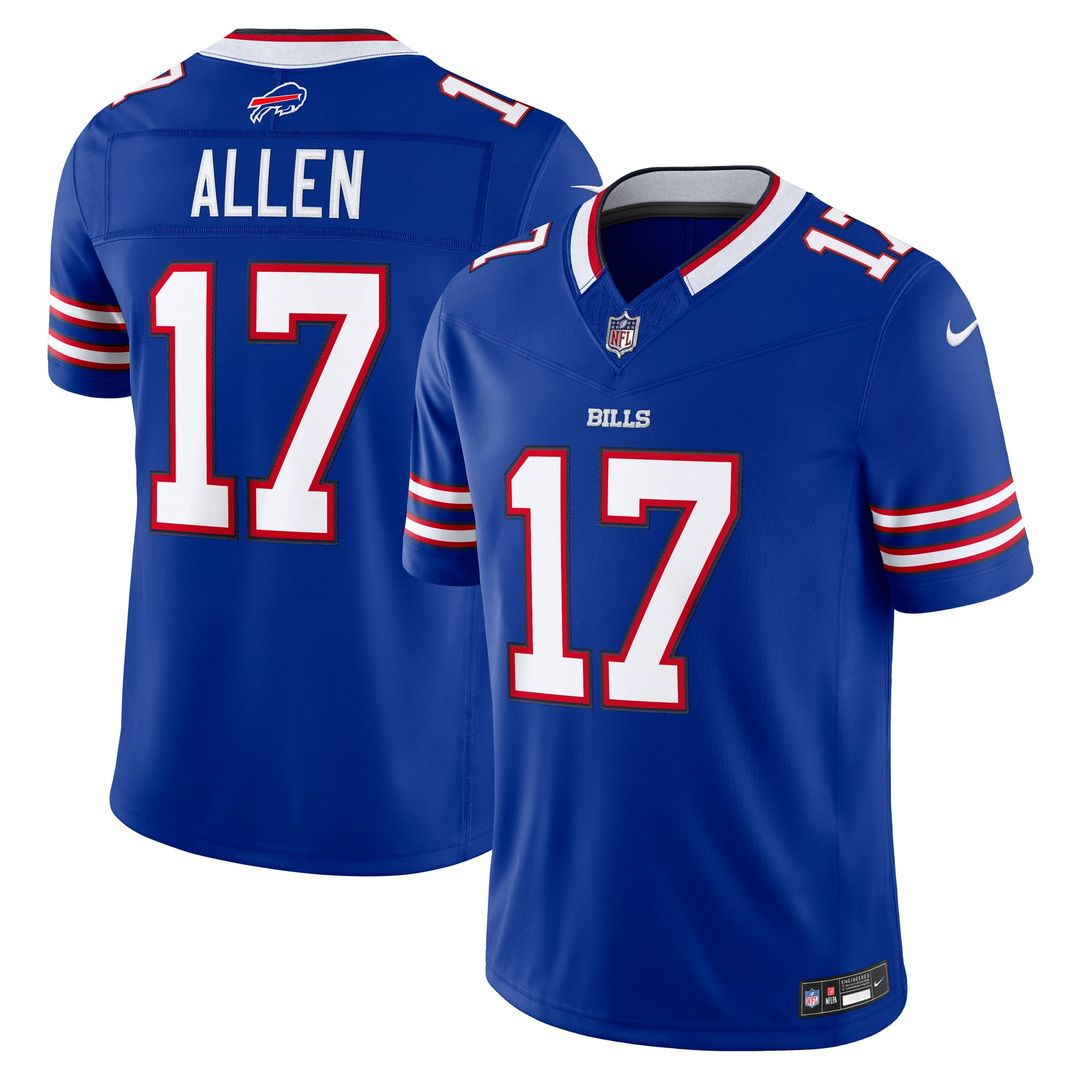 Buffalo Bills Josh Allen Royal Team Vapor F.U.S.E. Stitched Limited Jersey product image 4, provided for visual reference