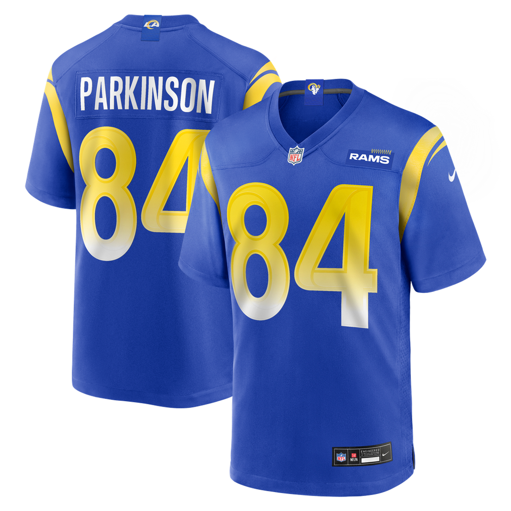 Los Angeles Rams Colby Parkinson Royal Team Game Jersey product image 1, provided for visual reference and product detail