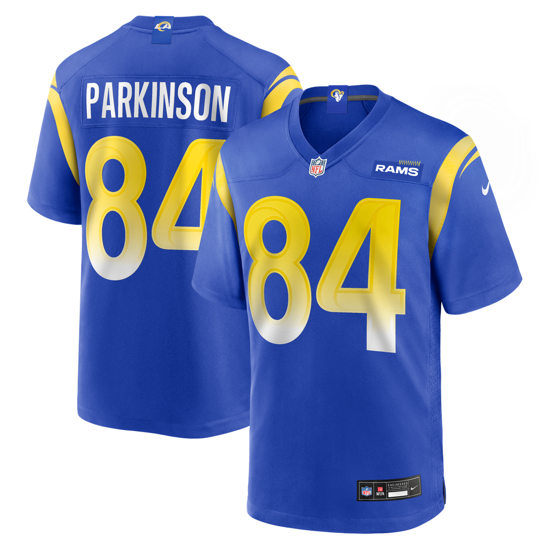 Los Angeles Rams Colby Parkinson Royal Team Game Jersey product image 1, provided for visual reference and product detail