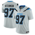 Detroit Lions Aidan Hutchinson Silver 2026 Rivalries Collection Stitched Limited Jersey product image 1, provided for visual