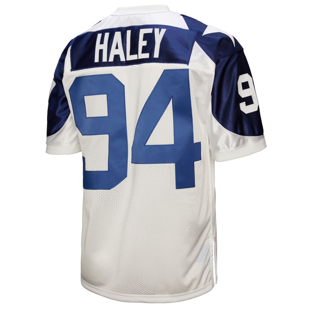 Dallas Cowboys 1994 Charles Haley White Authentic Throwback Retired Player Jersey product image 3, provided for visual