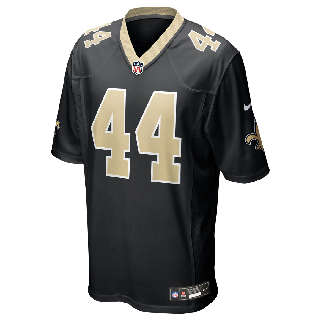 New Orleans Saints Isaiah Stalbird Black Team Game Jersey product image 2, provided for visual reference and product detail