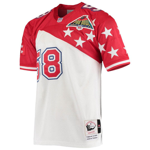 AFC Derrick Thomas White/Red 1995 Pro Bowl Authentic Jersey product image 2, provided for visual reference and product