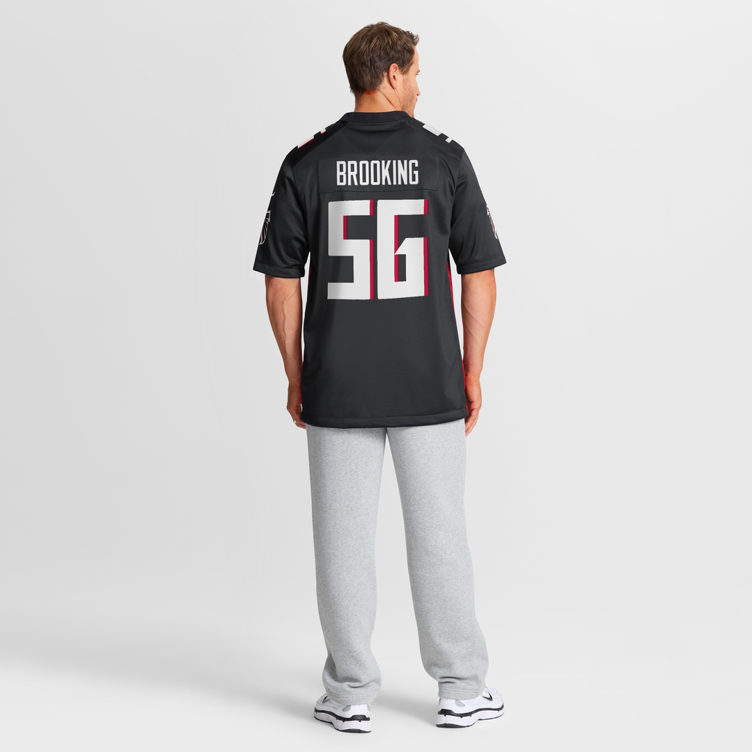 Atlanta Falcons Keith Brooking Black Game Retired Player Jersey product image 8, provided for visual reference and product