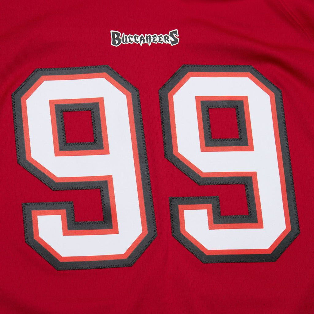 Tampa Bay Buccaneers Warren Sapp Red 2002 Legacy Replica Jersey product image 4, provided for visual reference and product