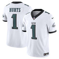 Philadelphia Eagles Jalen Hurts White Vapor F.U.S.E. Limited Jersey product image 1, provided for visual reference and