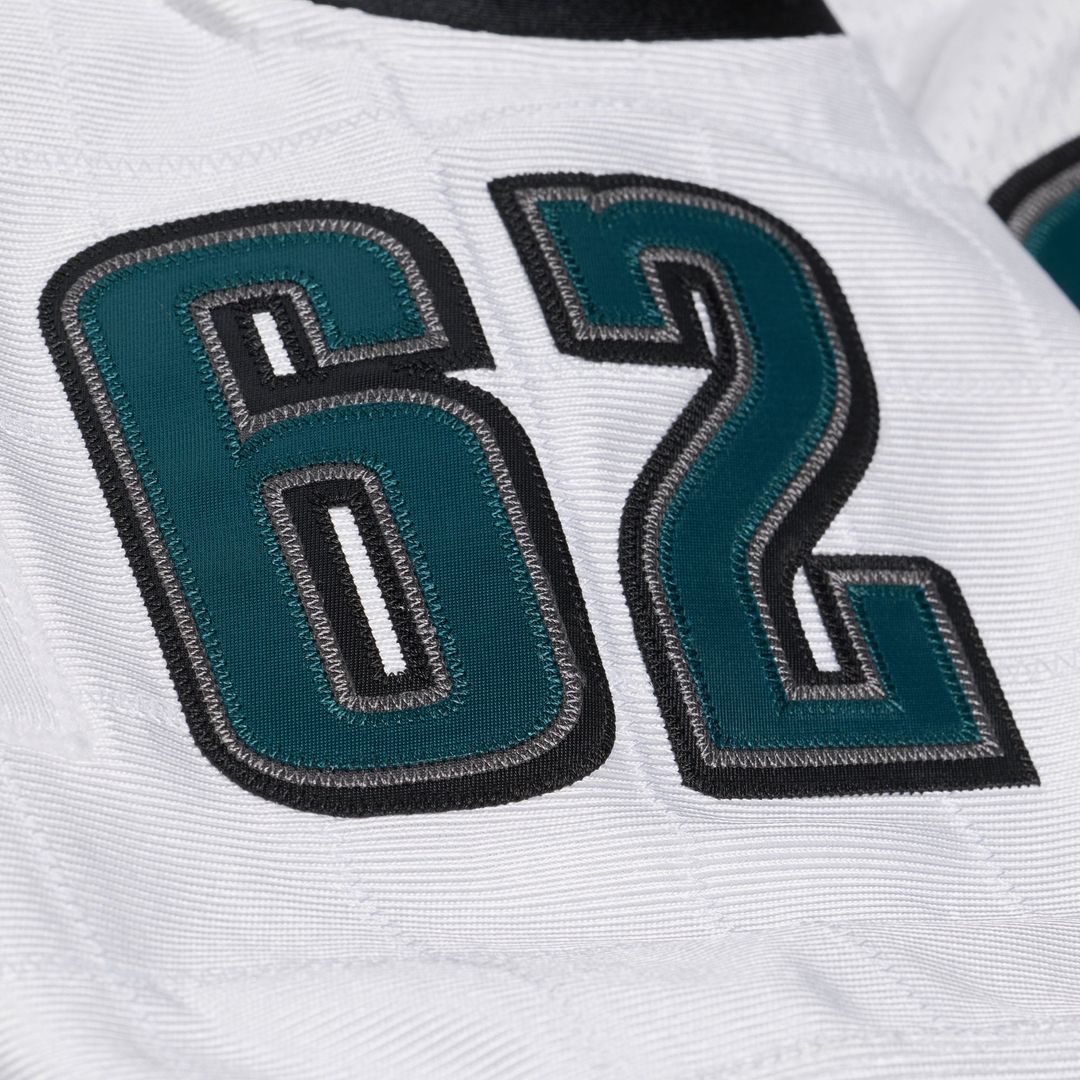 Philadelphia Eagles Jason Kelce White 2011 Authentic Throwback Jersey product image 10, provided for visual reference and