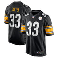 Pittsburgh Steelers Jack Sawyer Black Team Game Jersey product image 1, provided for visual reference and product detail