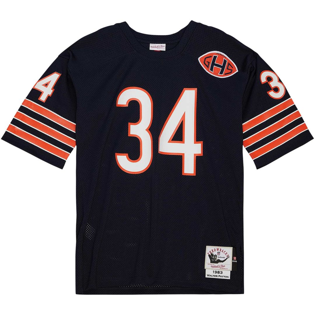 Chicago Bears 1985 Walter Payton White Authentic Throwback Retired Player Jersey product image 8, provided for visual