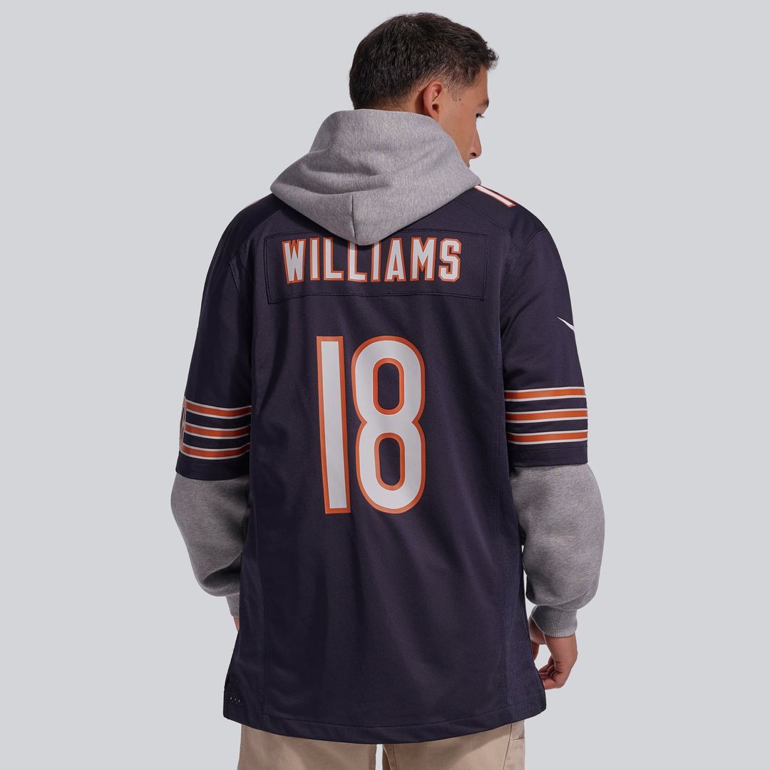 Chicago Bears Caleb Williams White First Round Pick Player Game Jersey product image 15, provided for visual reference and